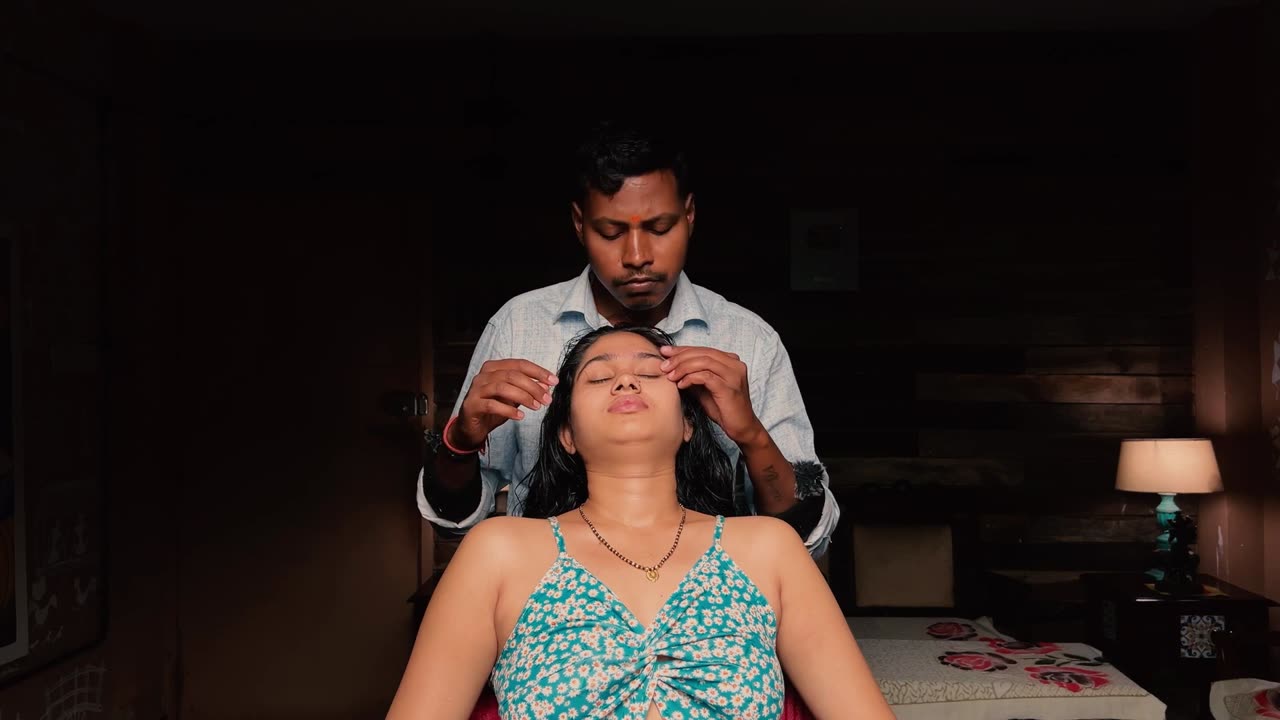 Loud Neck Cracking Intense Scalp Rub Head Massage Indian Massage