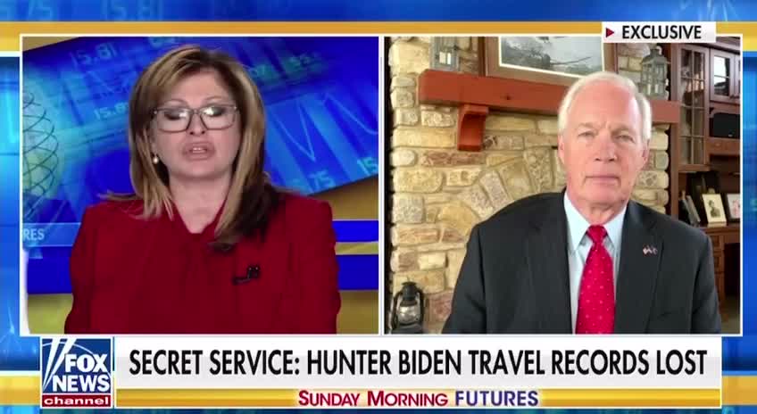 Sen. Ron Johnson was asked about "Hunter Biden’s travel records"