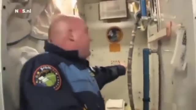 HOUSTON we have a problem... he drops the screw in zero gravity...