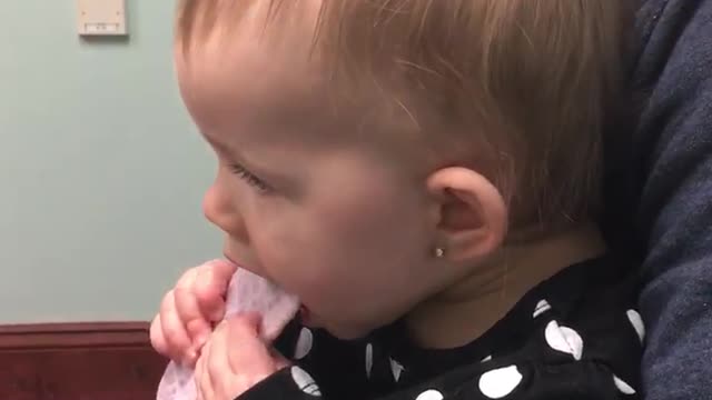 Little Holland tries to eat in peace but dad ruins it!