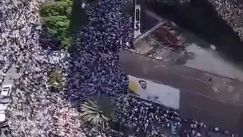 WOW! An aerial shot of the citizen assembly called today by Venezuelan
