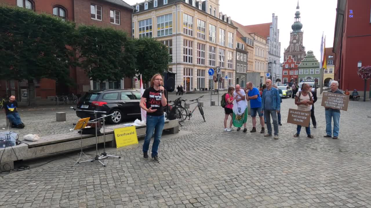 Greifswald - Andreas mit einem weiterem Redebeitrag 22-08-2022