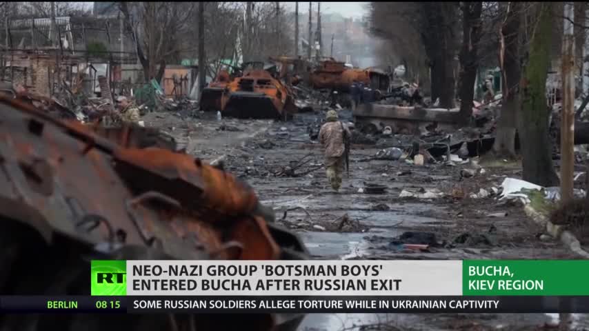 2022-04-06 Who exactly entered Bucha once Russian troops left