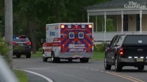 Donald Trump convoy leaves New Jersey