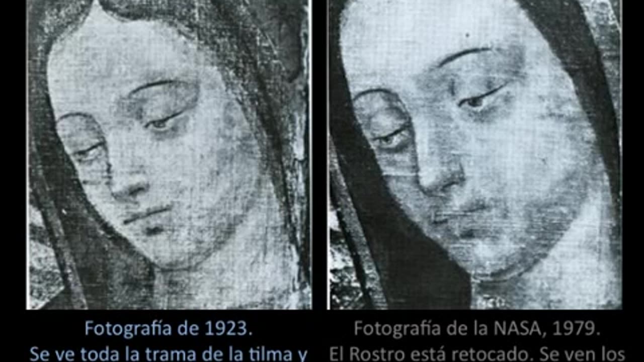 Verdadero y Extraordinario Rostro De La Virgen De Guadalupe 1980