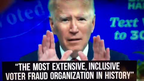 Biden Says "The Election Fraud is Largest In History"...? HUH?