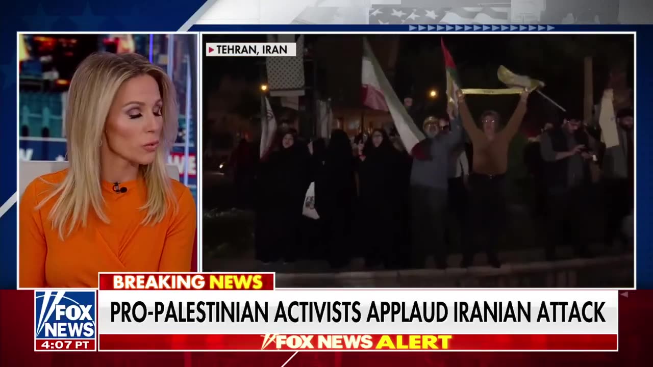 Anti-Israel protesters applaud Iranian attack