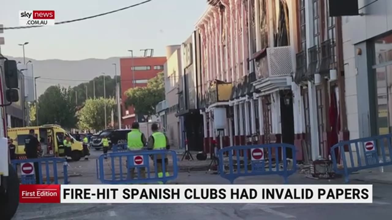 Fire engulfs Spanish clubs previously flagged for closure