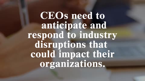 CEO Fundamentals: Industry Disruption
