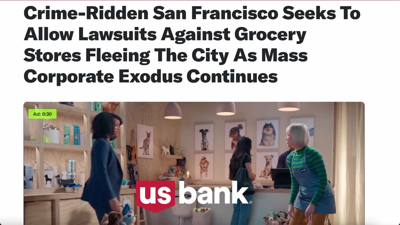 Grocery Stores Getting Sued For Leaving San Francisco