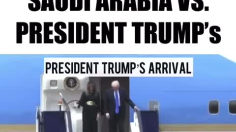 Biden vs Trump’s arrival in Saudi Arabia