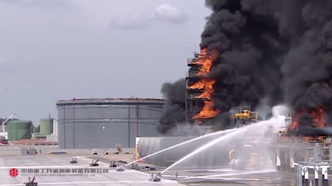 Explosion-Proof Fire Fighting Robot Field Test