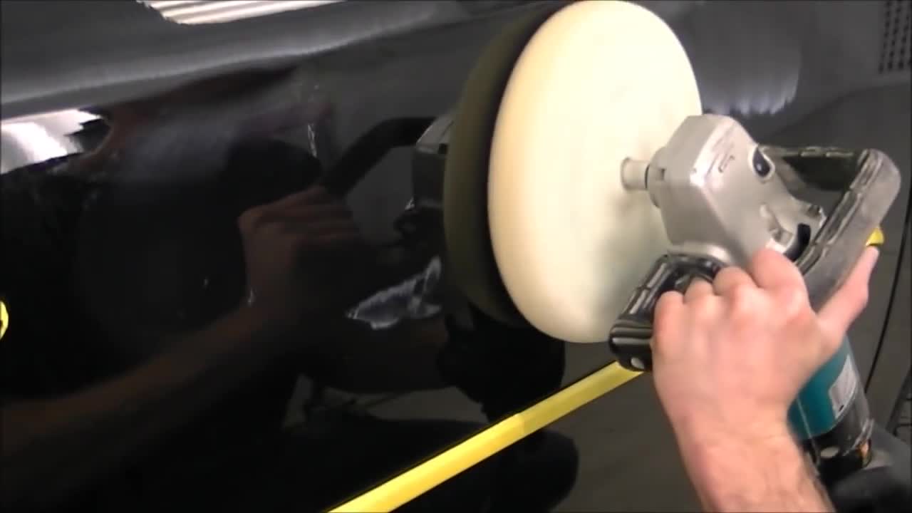 Polishing Black Cars