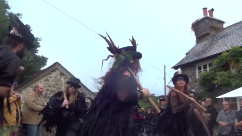 Beltane Border Morris - White Ladies Aston - Rugglestone Inn, Widecombe - 27 Jul 23