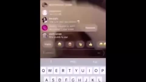 Girl shoot her phone 😱😱 while live-streaming on Instagram