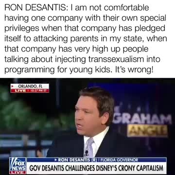 DeSantis GOES OFF on Disney ‘Not in My Sate’