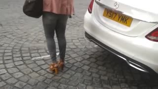 Woman Parks in Disabled Parking Spot