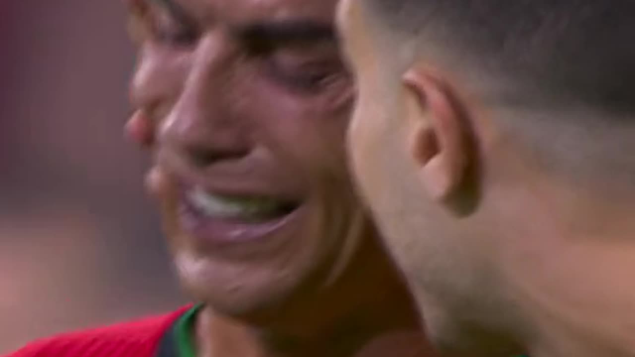 Cristiano Ronaldo was in tears after having his penalty saved against Slovenia 😭