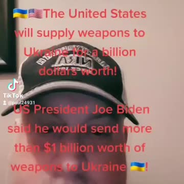 Joe Biden sending a billion dollars to Ukraine 🇺🇦