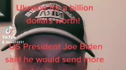 Joe Biden sending a billion dollars to Ukraine 🇺🇦
