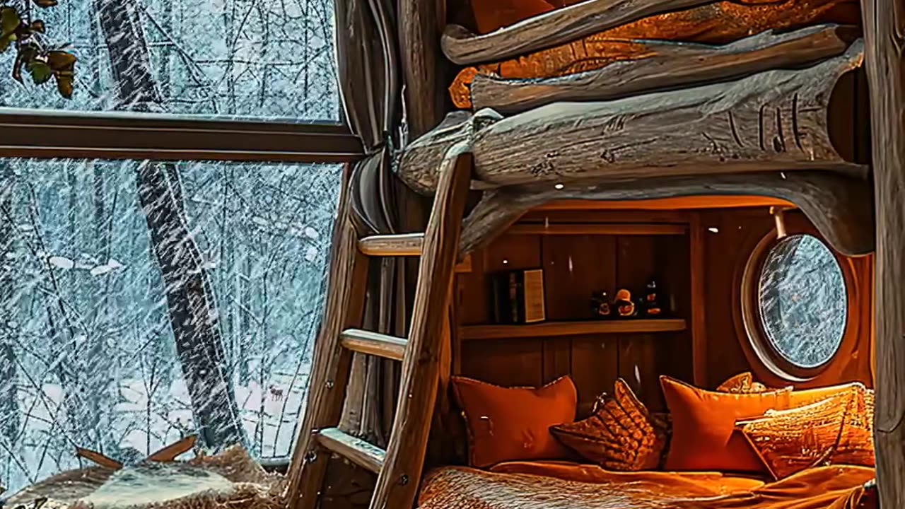 Whoever likes to sleep in this beautiful place, write in the comments🌧️🌧️❤️