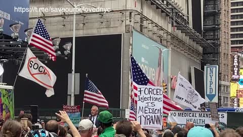 RFK Jr Speaks in TIMES SQUARE Oct 16 with subtitles part two