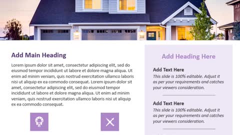 One Page Real Estate Newsletter PowerPoint Template