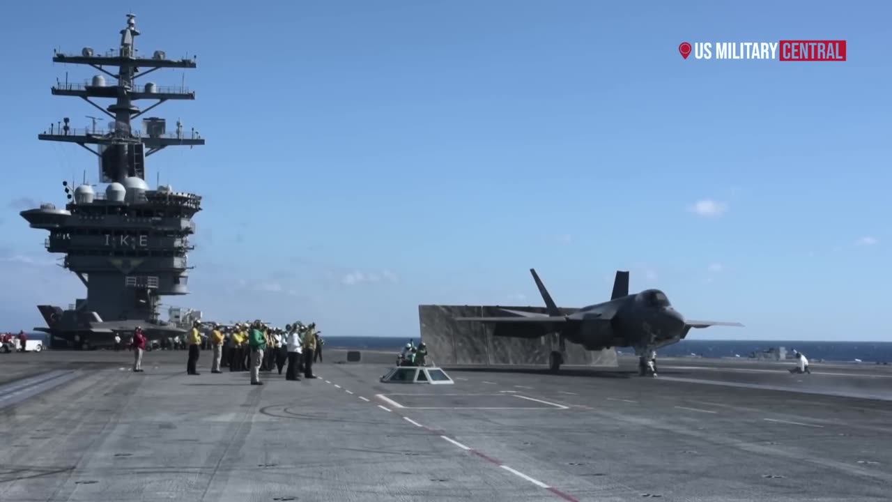 Watch this video how the F-35C takes off and landing on an aircraft carrier