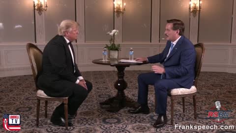 President Donald J Trump interviews with MyPillow CEO Mike Lindell - 11/11/2021
