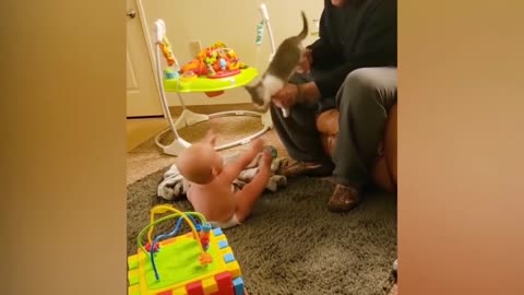 These Encounters Between Babies And Cats Are Guaranteed To Melt Your Heart swetie and cute 2021