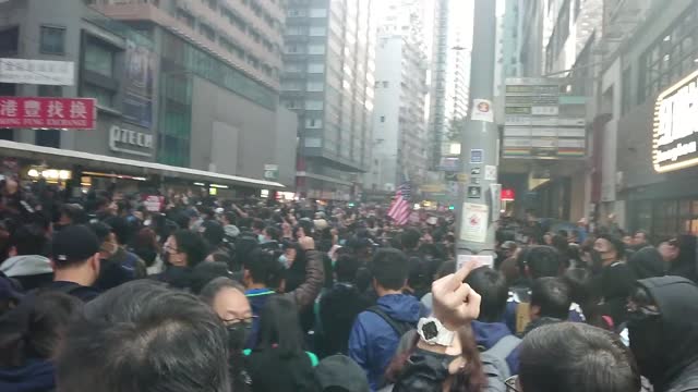 Protest in Hong Kong 2019.12.8