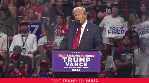 President Trump in Glendale, Arizona August 23 2024