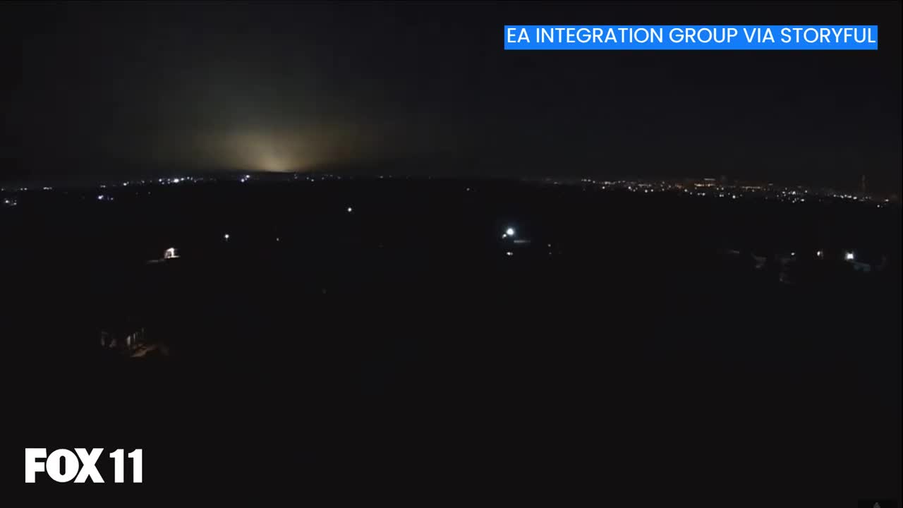 Video shows explosions in Ukraine as Russia invades