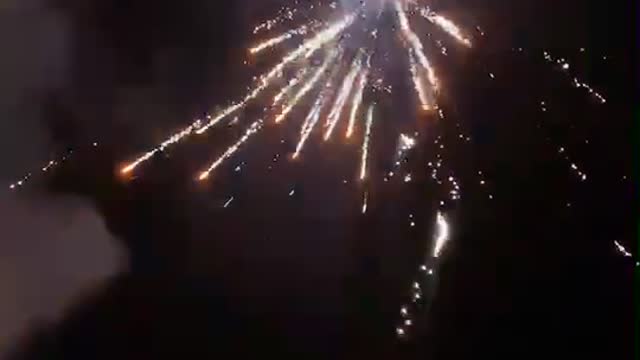 The fireworks are so nice and beautiful