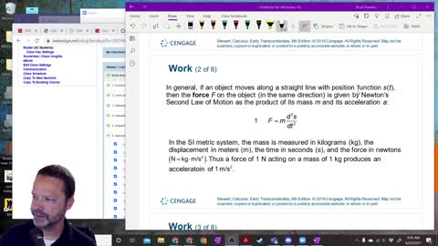 Calculus 2 - Section 6-4 - Intro to Work