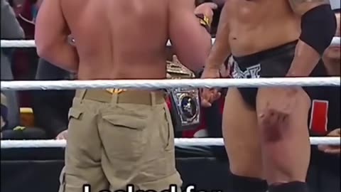 Simply ICONIC moment between The Rock & John Cena 🤝