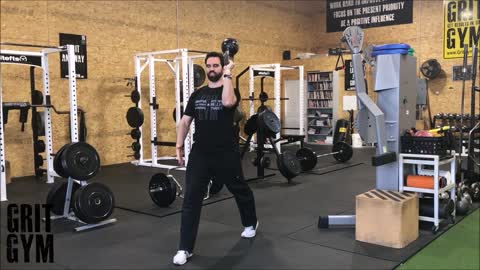 1KB BU Split Squat