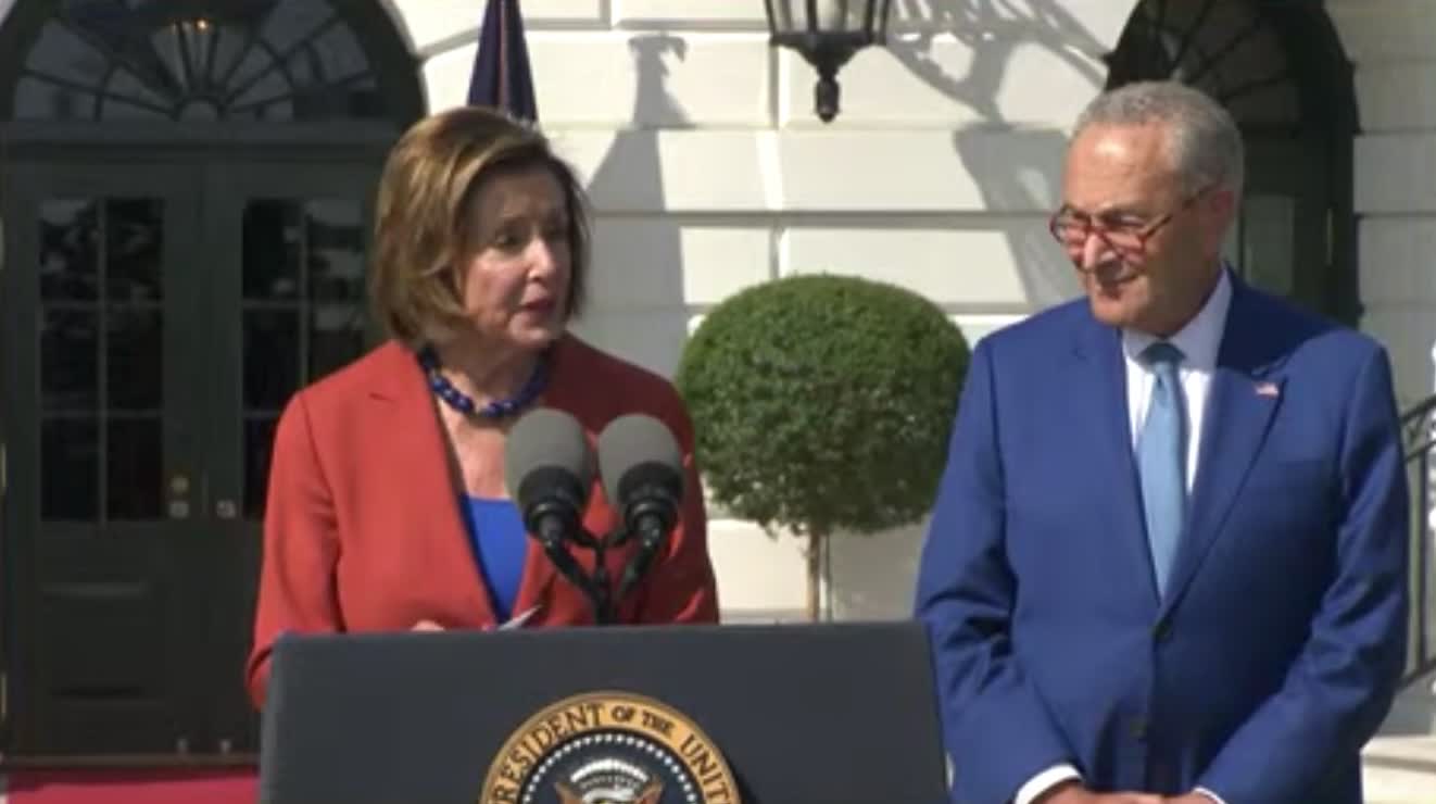 Pelosi: "I—That's an applause line."