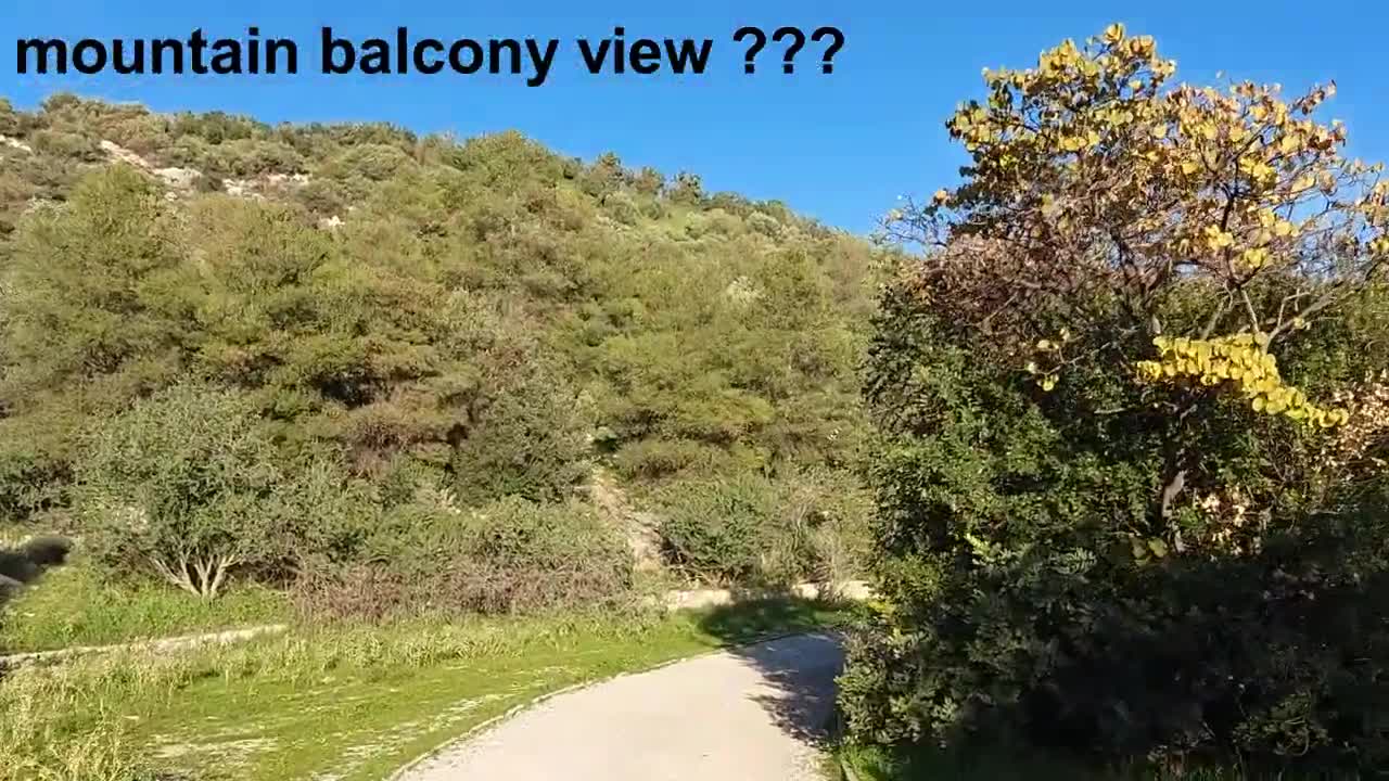 View from a mountain balcony in Athens, Greece