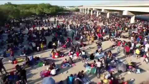 NBC reports that as many as 400,000 migrants are heading to the border