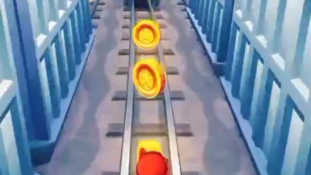 jogando jogo Subway no celular