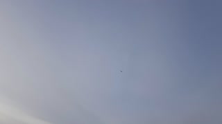 Plane in clear sky