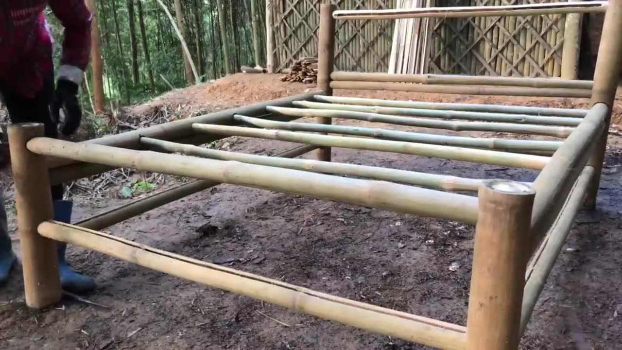 How to make Bamboo beds - Furniture from bamboo, building a new farm