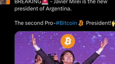 Pro Bitcoin candidate Javier Milei just won Argentina’s Presidential race!