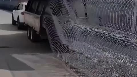 Laying Razor Wire