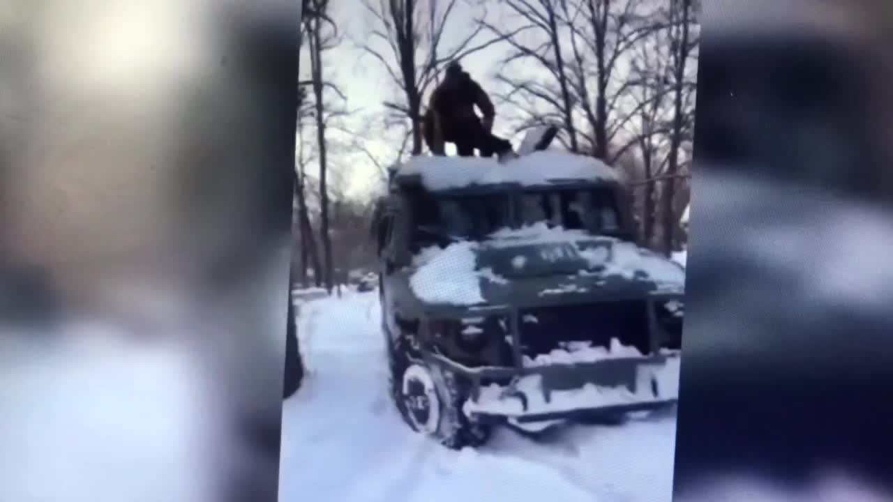 Ukrainian forces captured a Russian Gaz-tiger vehicle