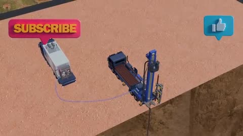 How Borewell Machine DTH (Down The Hole Drilling) Rigs Works - 3D Animation