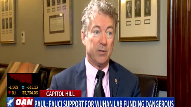 Sen. Paul: Fauci support for Wuhan lab funding dangerous