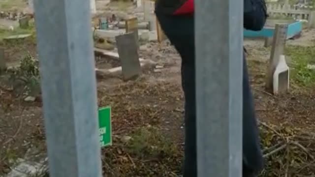 Man filmed destroying graf