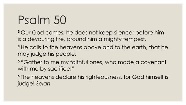 Psalm 50 Devotion